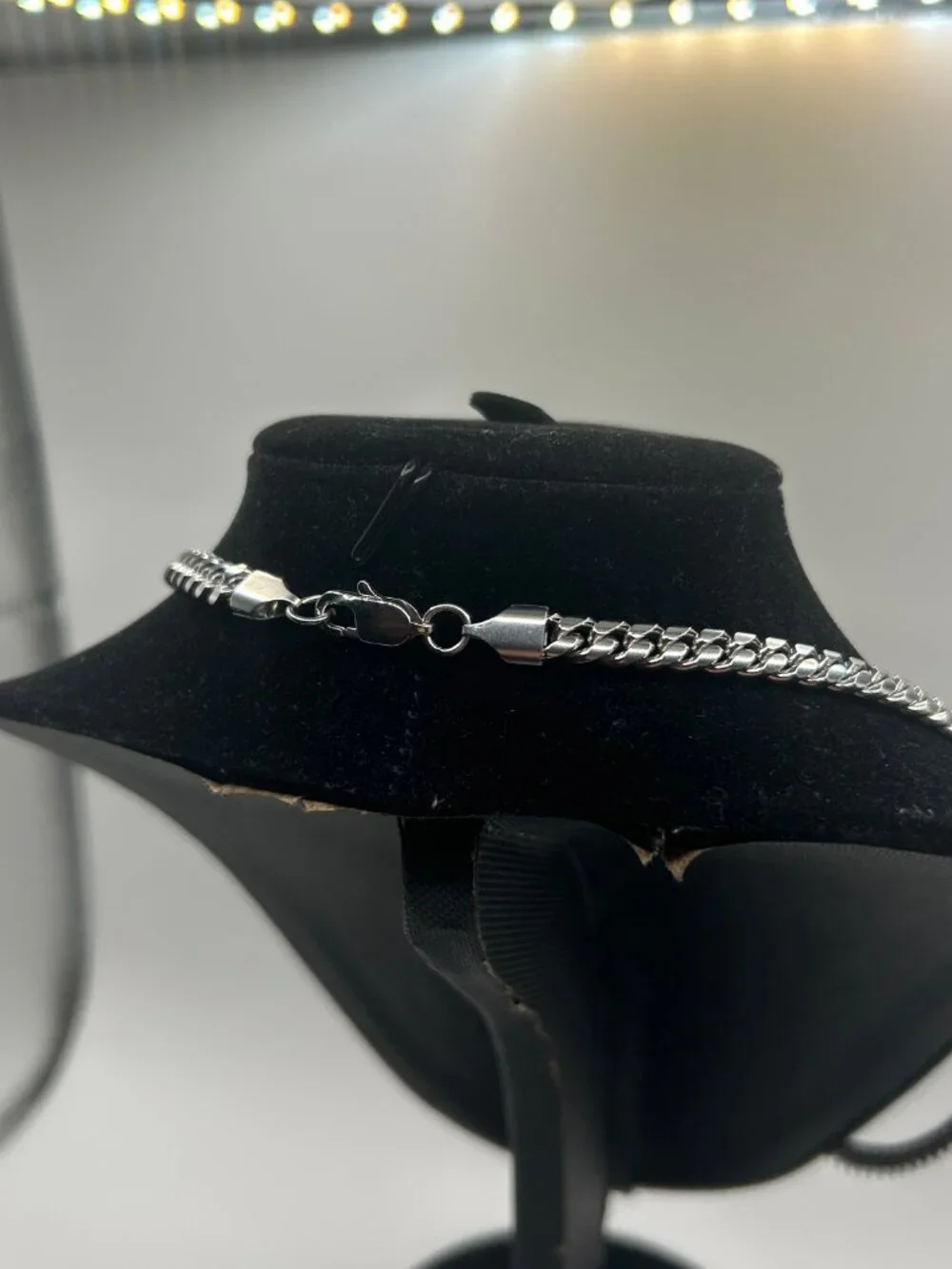 Cuban Chain Real Silver 6mm 24 Inch Stainless Steel Plated Durable Unisex